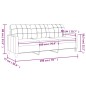 vidaXL 3-Sitzer-Sofa Weinrot 180 cm Kunstleder vidaXL 3-Sitzer-Sofa Weinrot 180 cm Kunstleder