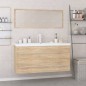 vidaXL Badmöbel-Set Sonoma-Eiche Holzwerkstoff vidaXL Badmöbel-Set Sonoma-Eiche Holzwerkstoff