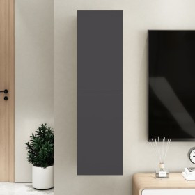 vidaXL TV-Schrank Grau 30,5x30x110 cm Holzwerkstoff