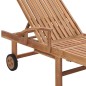 Sonnenliege mit Auflage Anthrazit Massivholz Teak Sonnenliege mit Auflage Anthrazit Massivholz Teak