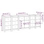 vidaXL Sideboard Honigbraun 230x35x80 cm Massivholz Kiefer vidaXL Sideboard Honigbraun 230x35x80 cm Massivholz Kiefer