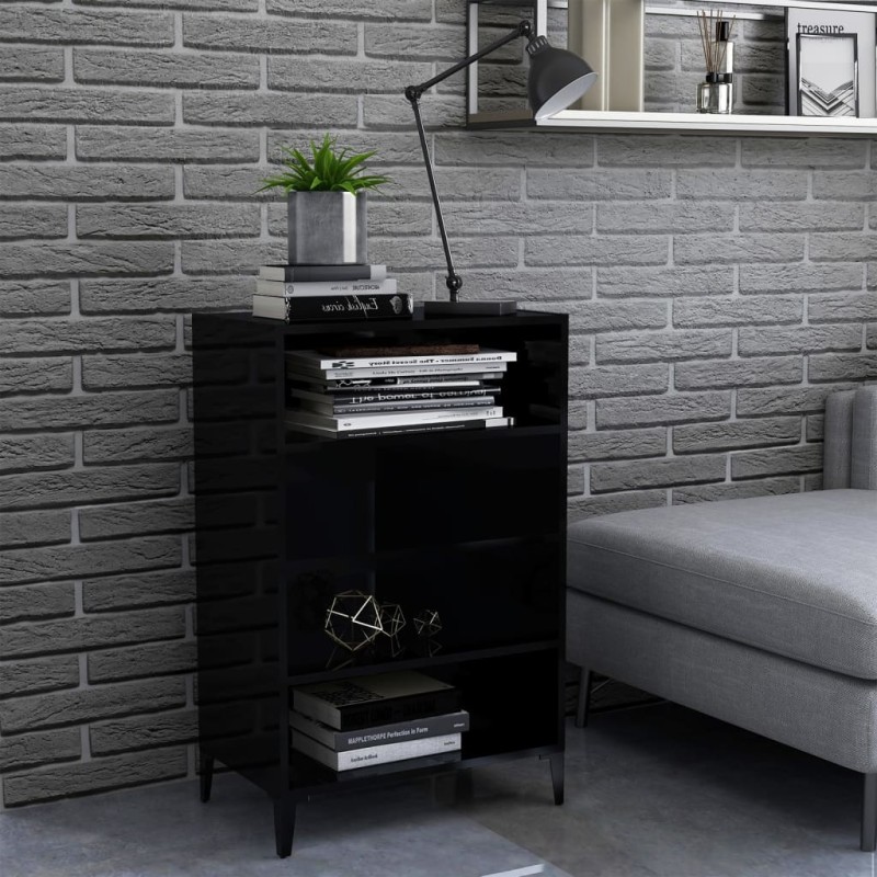 vidaXL Sideboard Hochglanz-Schwarz 57x35x90 cm Holzwerkstoff vidaXL Sideboard Hochglanz-Schwarz 57x35x90 cm Holzwerkstoff