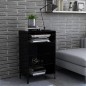 vidaXL Sideboard Hochglanz-Schwarz 57x35x90 cm Holzwerkstoff vidaXL Sideboard Hochglanz-Schwarz 57x35x90 cm Holzwerkstoff