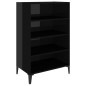 vidaXL Sideboard Hochglanz-Schwarz 57x35x90 cm Holzwerkstoff vidaXL Sideboard Hochglanz-Schwarz 57x35x90 cm Holzwerkstoff