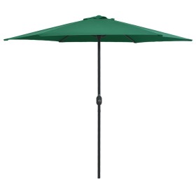 vidaXL Sonnenschirm mit Aluminium-Mast 270x246 cm Grün