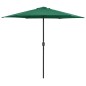 vidaXL Sonnenschirm mit Aluminium-Mast 270x246 cm Grün vidaXL Sonnenschirm mit Aluminium-Mast 270x246 cm Grün