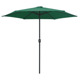 vidaXL Sonnenschirm mit Aluminium-Mast 270x246 cm Grün