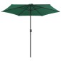 vidaXL Sonnenschirm mit Aluminium-Mast 270x246 cm Grün vidaXL Sonnenschirm mit Aluminium-Mast 270x246 cm Grün