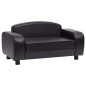 vidaXL Hundesofa Schwarz 80x50x40 cm Kunstleder vidaXL Hundesofa Schwarz 80x50x40 cm Kunstleder