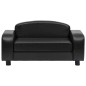 vidaXL Hundesofa Schwarz 80x50x40 cm Kunstleder vidaXL Hundesofa Schwarz 80x50x40 cm Kunstleder