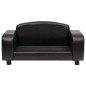 vidaXL Hundesofa Schwarz 80x50x40 cm Kunstleder vidaXL Hundesofa Schwarz 80x50x40 cm Kunstleder