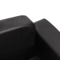 vidaXL Hundesofa Schwarz 80x50x40 cm Kunstleder vidaXL Hundesofa Schwarz 80x50x40 cm Kunstleder