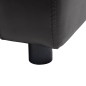 vidaXL Hundesofa Schwarz 80x50x40 cm Kunstleder vidaXL Hundesofa Schwarz 80x50x40 cm Kunstleder