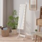 vidaXL Standspiegel mit LED Weiß 34x37x146 cm vidaXL Standspiegel mit LED Weiß 34x37x146 cm