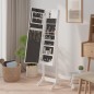vidaXL Standspiegel mit LED Weiß 34x37x146 cm vidaXL Standspiegel mit LED Weiß 34x37x146 cm