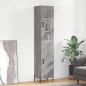 Highboard Grau Sonoma 34,5x34x180 cm Holzwerkstoff Highboard Grau Sonoma 34,5x34x180 cm Holzwerkstoff