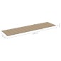 vidaXL Sonnenliege mit Tisch und Auflage Massivholz Teak vidaXL Sonnenliege mit Tisch und Auflage Massivholz Teak