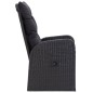 vidaXL 7-tlg. Garten-Essgruppe mit Kissen Schwarz vidaXL 7-tlg. Garten-Essgruppe mit Kissen Schwarz