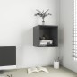 vidaXL Wandschrank Grau 37x37x37 cm Holzwerkstoff vidaXL Wandschrank Grau 37x37x37 cm Holzwerkstoff
