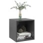 vidaXL Wandschrank Grau 37x37x37 cm Holzwerkstoff vidaXL Wandschrank Grau 37x37x37 cm Holzwerkstoff