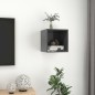 vidaXL Wandschrank Grau 37x37x37 cm Holzwerkstoff vidaXL Wandschrank Grau 37x37x37 cm Holzwerkstoff