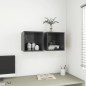 vidaXL Wandschrank Grau 37x37x37 cm Holzwerkstoff vidaXL Wandschrank Grau 37x37x37 cm Holzwerkstoff