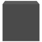 vidaXL Wandschrank Grau 37x37x37 cm Holzwerkstoff vidaXL Wandschrank Grau 37x37x37 cm Holzwerkstoff