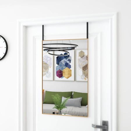 vidaXL Türspiegel Golden 50x80 cm Glas und Aluminium