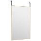 vidaXL Türspiegel Golden 50x80 cm Glas und Aluminium vidaXL Türspiegel Golden 50x80 cm Glas und Aluminium