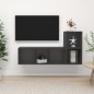 vidaXL 2-tlg. TV-Schrank-Set Grau Holzwerkstoff vidaXL 2-tlg. TV-Schrank-Set Grau Holzwerkstoff