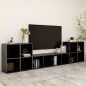 vidaXL 5-tlg. TV-Schrank-Set Hochglanz-Grau Holzwerkstoff vidaXL 5-tlg. TV-Schrank-Set Hochglanz-Grau Holzwerkstoff