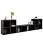 vidaXL 5-tlg. TV-Schrank-Set Hochglanz-Grau Holzwerkstoff vidaXL 5-tlg. TV-Schrank-Set Hochglanz-Grau Holzwerkstoff