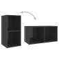 vidaXL 5-tlg. TV-Schrank-Set Hochglanz-Grau Holzwerkstoff vidaXL 5-tlg. TV-Schrank-Set Hochglanz-Grau Holzwerkstoff
