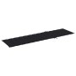 vidaXL Sonnenliege mit Auflage Schwarz Massivholz Teak vidaXL Sonnenliege mit Auflage Schwarz Massivholz Teak