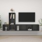 vidaXL 3-tlg. TV-Schrank-Set Grau Holzwerkstoff vidaXL 3-tlg. TV-Schrank-Set Grau Holzwerkstoff