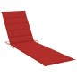 Sonnenliege mit Tisch und Auflage Massivholz Teak Sonnenliege mit Tisch und Auflage Massivholz Teak