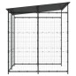 vidaXL Fahrradschuppen 190x190x222 cm Stahl Schwarz vidaXL Fahrradschuppen 190x190x222 cm Stahl Schwarz