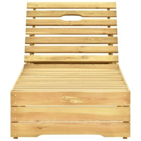 vidaXL Sonnenliege Grün Imprägniertes Kiefernholz 