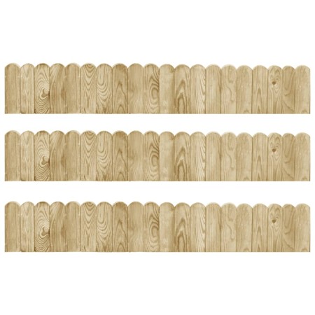 vidaXL Beeteinfassungen 3 Stk. 120 cm Kiefernholz Imprägniert
