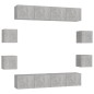 vidaXL 8-tlg. TV-Schrank-Set Betongrau Holzwerkstoff vidaXL 8-tlg. TV-Schrank-Set Betongrau Holzwerkstoff