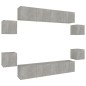 vidaXL 8-tlg. TV-Schrank-Set Betongrau Holzwerkstoff vidaXL 8-tlg. TV-Schrank-Set Betongrau Holzwerkstoff