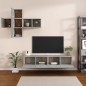 vidaXL 7-tlg. TV-Schrank-Set Betongrau Holzwerkstoff vidaXL 7-tlg. TV-Schrank-Set Betongrau Holzwerkstoff