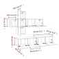 vidaXL 7-tlg. TV-Schrank-Set Betongrau Holzwerkstoff vidaXL 7-tlg. TV-Schrank-Set Betongrau Holzwerkstoff