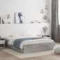 vidaXL Bettgestell mit Schubladen Grau Sonoma 140x190 cm Holzwerkstoff vidaXL Bettgestell mit Schubladen Grau Sonoma 140x190 cm Holzwerkstoff