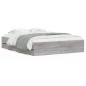 vidaXL Bettgestell mit Schubladen Grau Sonoma 140x190 cm Holzwerkstoff vidaXL Bettgestell mit Schubladen Grau Sonoma 140x190 cm Holzwerkstoff