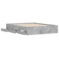 vidaXL Bettgestell mit Schubladen Betongrau 140x190 cm Holzwerkstoff vidaXL Bettgestell mit Schubladen Betongrau 140x190 cm Holzwerkstoff
