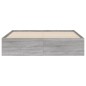 vidaXL Bettgestell mit Schubladen Grau Sonoma 140x190 cm Holzwerkstoff vidaXL Bettgestell mit Schubladen Grau Sonoma 140x190 cm Holzwerkstoff