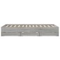 vidaXL Bettgestell mit Schubladen Grau Sonoma 140x190 cm Holzwerkstoff vidaXL Bettgestell mit Schubladen Grau Sonoma 140x190 cm Holzwerkstoff