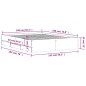 vidaXL Bettgestell mit Schubladen Grau Sonoma 140x190 cm Holzwerkstoff vidaXL Bettgestell mit Schubladen Grau Sonoma 140x190 cm Holzwerkstoff