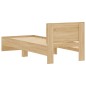vidaXL Bettgestell mit Kopfteil Sonoma-Eiche 75x190 cm Holzwerkstoff vidaXL Bettgestell mit Kopfteil Sonoma-Eiche 75x190 cm Holzwerkstoff